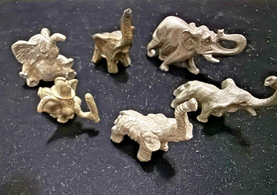 elephant sculptures The Herd of six