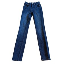 Good American Good Legs Dark Wash Skinny Jeans Stretch Denim Size 00 24 Women's