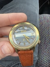 1974 Bulova Accutron 218 Tuning Fork Watch - Humming, Not Running - Vintage Orig