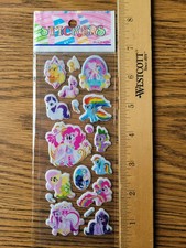 17 puffy stickers. My little pony friendship is magic stickers single sheet.
