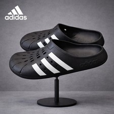 adidas Adilette Clog Black Cloud White Black Slip On GZ5886 Men's Sandals 13