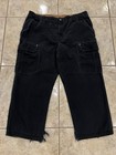 Duluth Trading Fire Hose Cargo Pants  Mens 44X30 Black Canvas Relaxed Fit 92204 — photo 1