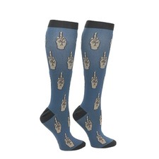 Unisex Middle Fingers Funny Sarcastic Compression Socks for Women and Men