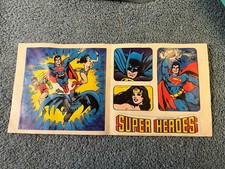 Vtg 1979 Super Heroes Stickers Post Cereal Promo Batman Superman Wonder Woman