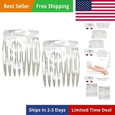 Paris French Hair Side Comb Handmade Small Pearl French Twist Hair Combs Deco...