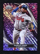 2024 Topps Chrome Black Purple Mini-Diamond Refractor /150 Darius Vines #24 18js