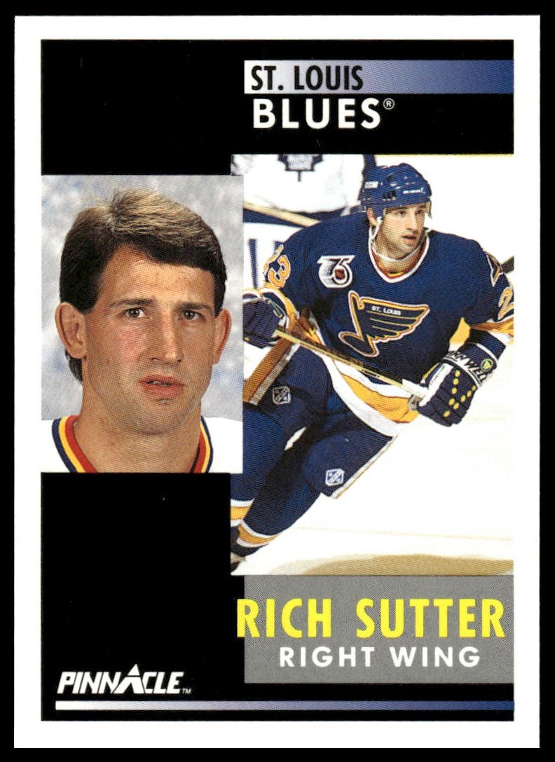 1991-92 Pinnacle #268 Rich Sutter