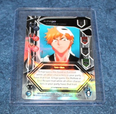 PROMO CARD ICHIGO NEW INCARNATION 2007 BLEACH TRADING CARD GAME TCG P1 HOLOFOIL
