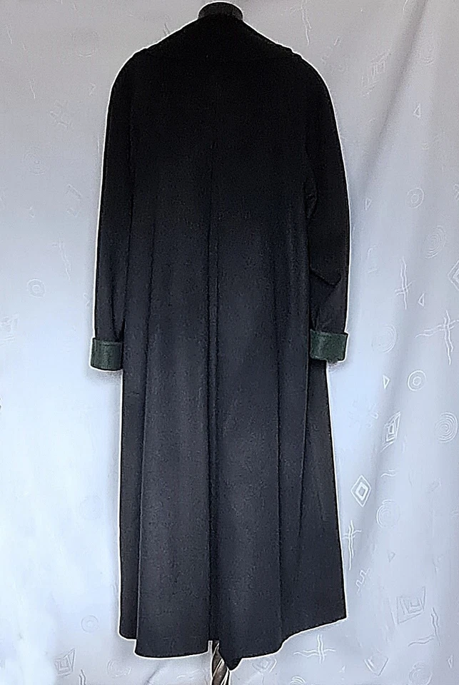 ABRIGO DE MUJER VINTAGE DISTLER OKTOBERFEST DIRNDL TIROL LANA NEGRA ALPACA: EE. UU. 16/44 Foto 3 de 4