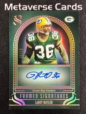 2025 Panini Silhouette Leroy Butler Framed Signatures Auto 37/99