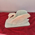 Vtg Westmoreland Company Milk Glass Swan Lid Only 7x4" Rectangular Wings Marked