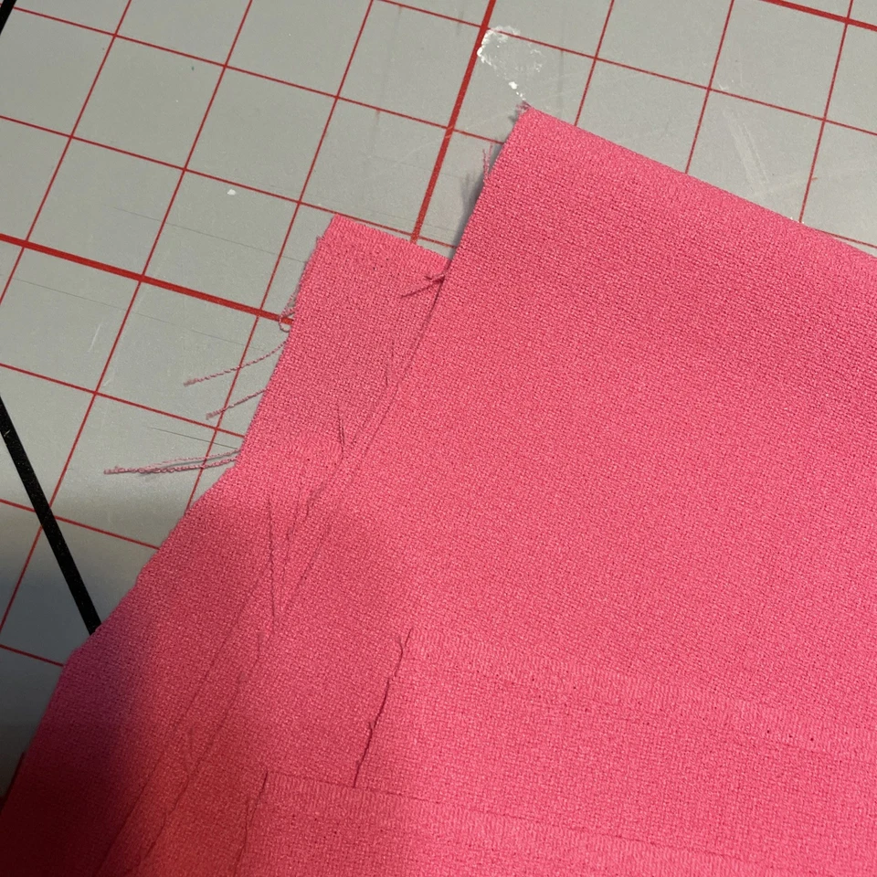 Bright Pink Poly Cotton pants weigh fabric  72” x 44” new unused - Image 2 of 4