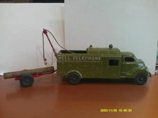 Vintage Hubley Kiddie Toy #504 Bell Telephone Truck Good+ Condition