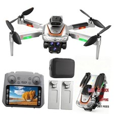 Drone with Camera for Adults 4K, RC Drones with LCD Screen Controller, LED