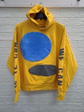 New Trust God Long Sleeve Pullover Hoodie Jesus is King Hoodie Yellow SZ Large