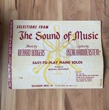 Vintage Sheet Music Selections from The Sound of Music Easy to Play Piano Solos