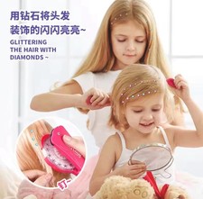 Glitter Diamond Hair Gemstone Styling Set, Reusable Bling Tool Stapler Hair