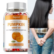 Pumpkin Seed Oil - Prostate and Urinary Tract Health, Hair Growth, Saw Palmetto