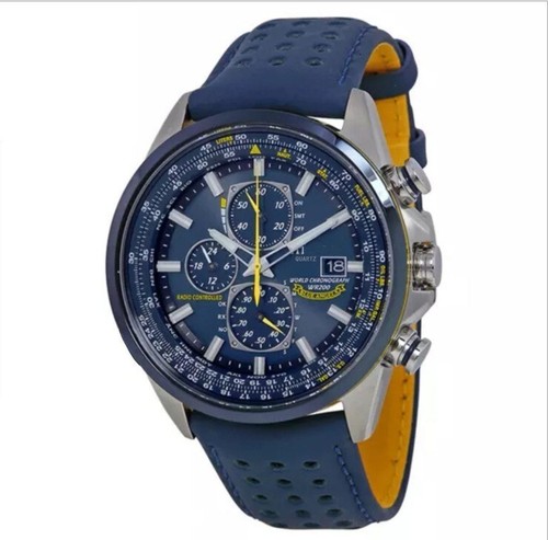Herrenuhr Blue Angels Eco-Drive Solar Funk Chronograph mit Edelstahl Gli; - Bild 11 von 12