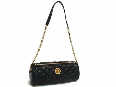 VERSACE Handbag Shoulder Bag Medusa Leather Chain One Handle