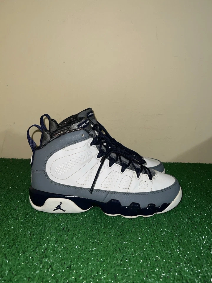 Nike Air Jordan Retro 9 GS Imperial Púrpura Gris Blanco 537736-109 Talla 5.5Y Foto 3 de 4