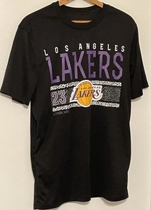 NBA #23 LeBron James Los Angeles LA Lakers basketball t-shirt men's Med--NWOT