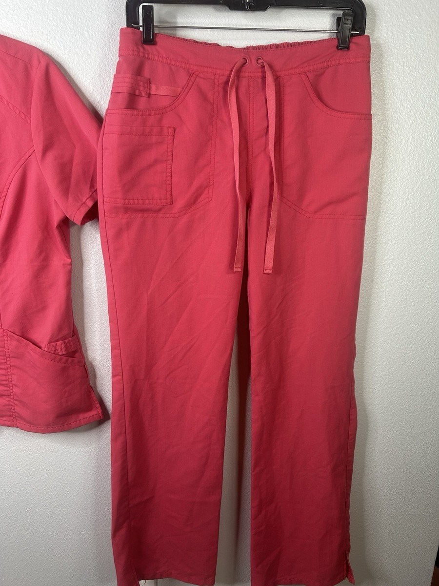 Code Happy Medium Scrub Top & Small Scrub Pants View 3