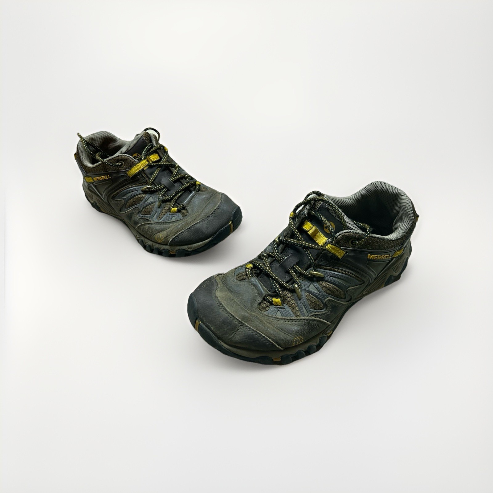 Scarpe da trekking Merrell All Out Blaze uomo taglia 9 5 nero giallo trail running