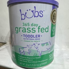  2027-3-27 Bubs 365 Grass Fed Toddler Nutritional Drink, Non-gmo Whole