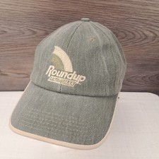 RoundUp Ultra Max Monsanto Embroidered Hat Made in USA GREEN ADJUSTABLE