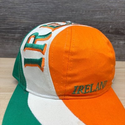 Vintage Ireland Hat Cap Snap Back Multi-Color Flag Colors Irish