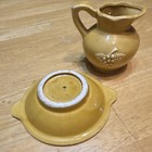 Vintage 1960s Yellow Great Smoky Mts Mini Pitcher & Basin Set • Black Bear Motif — photo 2