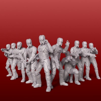 Evil Empire Troopers & Guards - DARK FIRE | Legion compatible - 3D printed