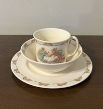 Royal Doulton Bunnykins 3 Piece Children  s Set English Fine Bone China