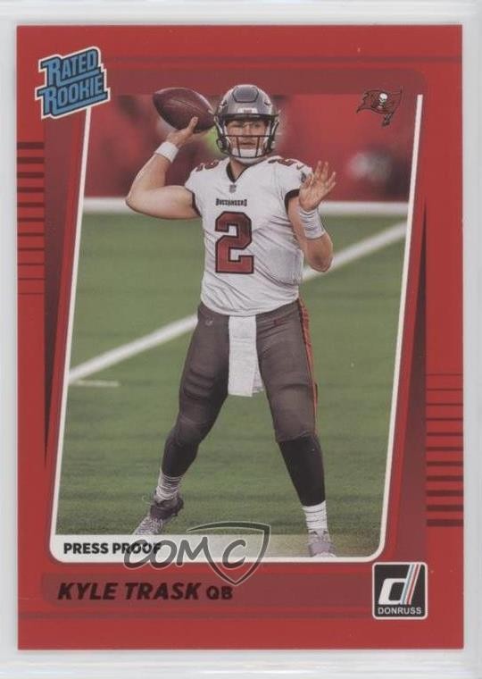 2021 Panini Donruss Rated Rookie Press Proof Red Kyle Trask #257 12g7