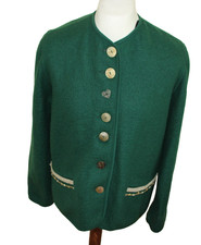 Giesswein Damen Trachten Strickjacke – Walk – wie Gr. 42 – Leinen – Fasching