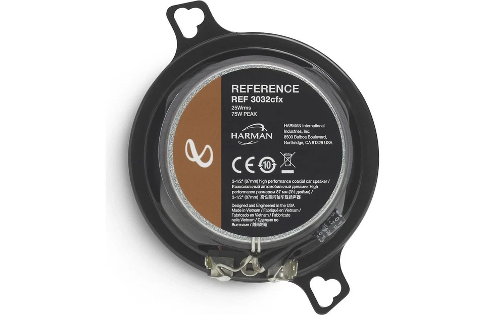 INFINITY REFERENCE REF-3032CFX 3-1/2" 75W 2-Way 3 Ohm Speaker mid/tweeter   - Image 3 of 3