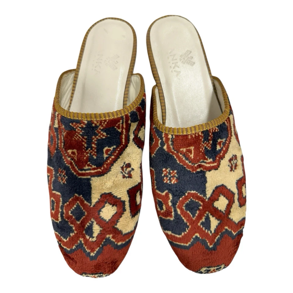 Handmade Kilim Slipper US-10 (EU-43 ) (sole-hard leather. lining-lambskin) Men - Image 4 of 4