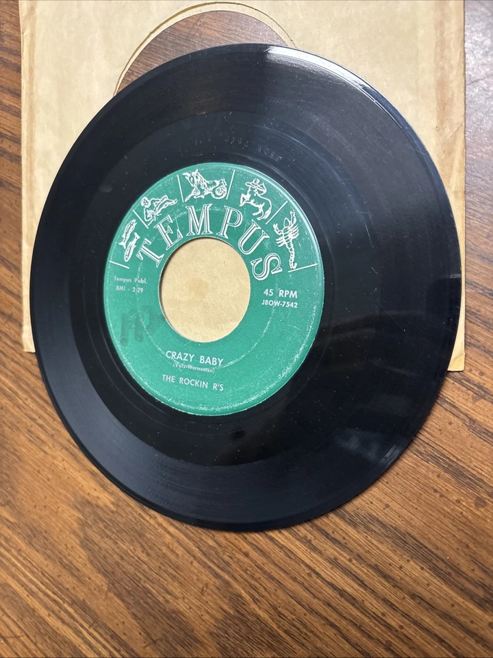 The Rockin R's - Crazy Baby / The Beat 45 RPM Tempus Records Vinyl 7” NICE! Foto 3 de 4