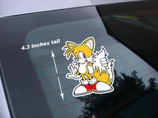 tails decal sticker for sonic video game character