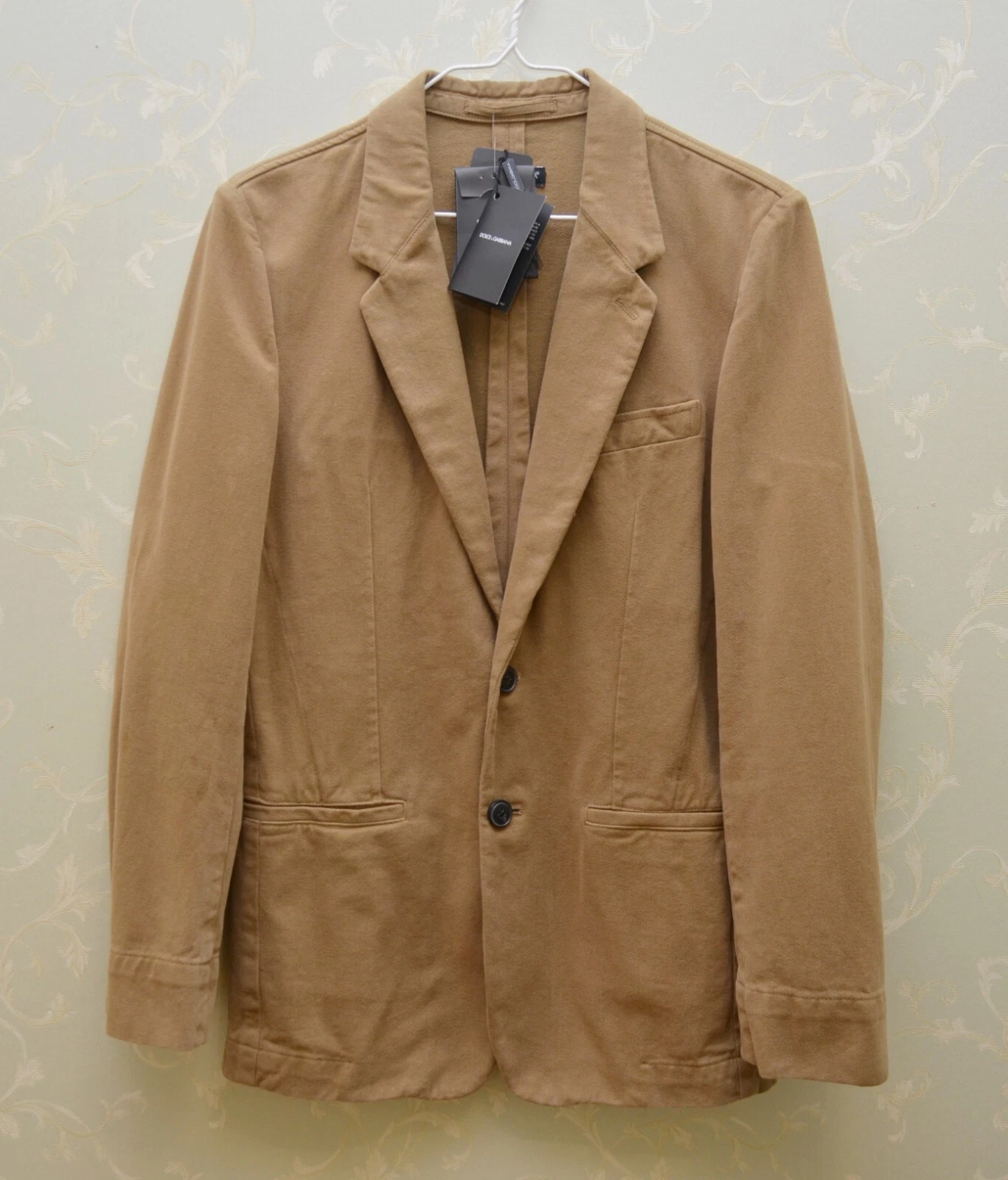 BNWT Dolce & Gabbana 2 Button Blazer Sport Coat sz 44 ~S P2P 19"