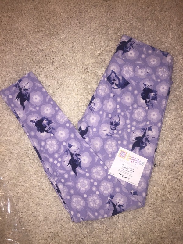 New Lularoe Disney Villains Purple One Size