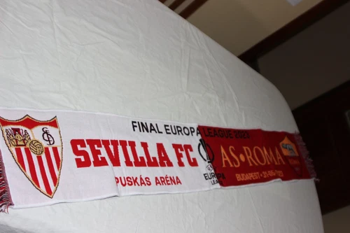 2022-23 UEFA EUROPA LEAGUE FINAL FOOTBALL SCARF (Budapest) SEVILLA FC vs AS ROMA