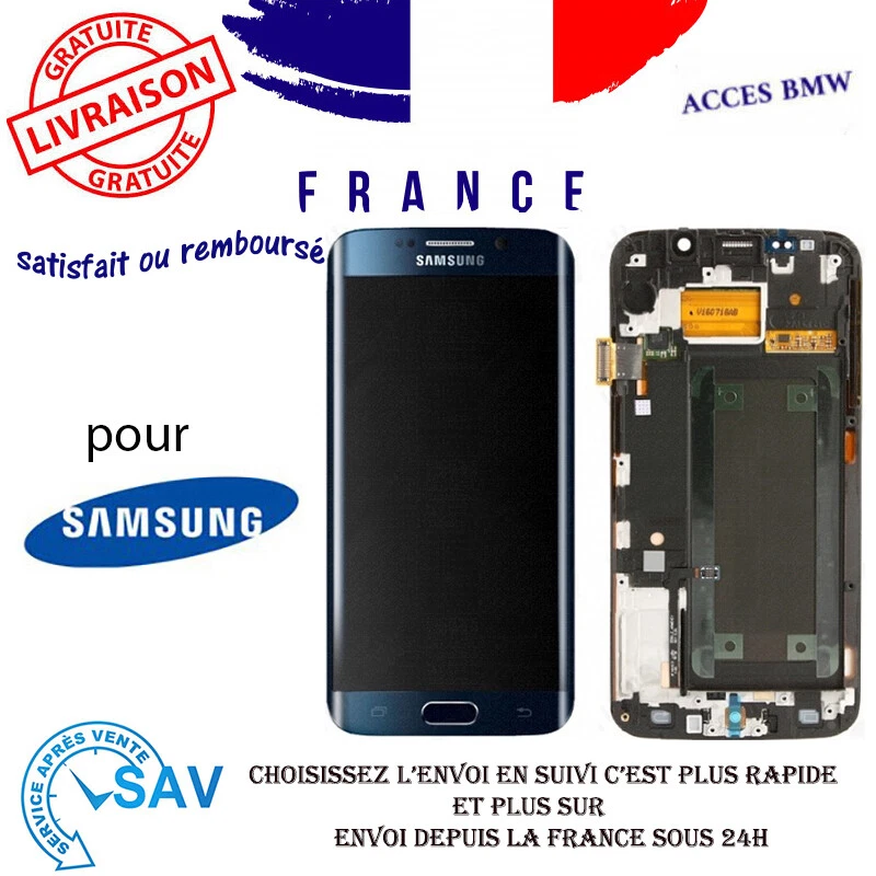 Originale Ecran LCD Complet Noir Pour Samsung Galaxy S6 edge G925F - Photo 1/1