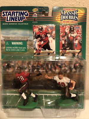 WARRICK DUNN & MIKE ALSTOTT TAMPA BAY BUCCANEERS STARTING LINEUP CLASSIC DOUBLES