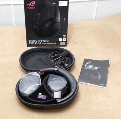 ASUS ROG Strix Go 2.4 Electro Punk - 2,4 GHz kabelloses Gaming-Headset mit USB-C