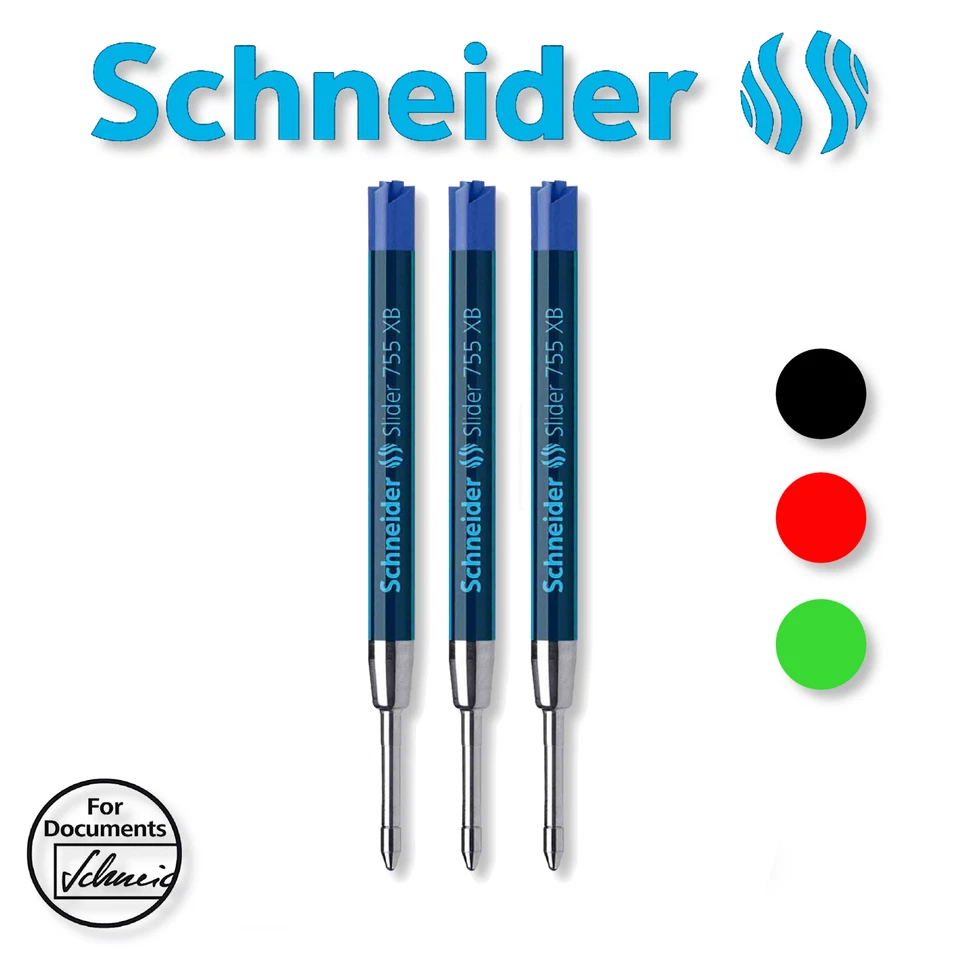 Schneider Slider Rave 755 XB Mine Ersatzmine Kugelschreiber Großraum 3 Pack