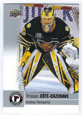 2019-20 Upper Deck CHL #119 Tristan Cote-Cazenave (goalie)