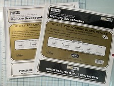 Pioneer 12x12 Page Refills LOT Black White Pages Sheet Protectors Top Load NEW