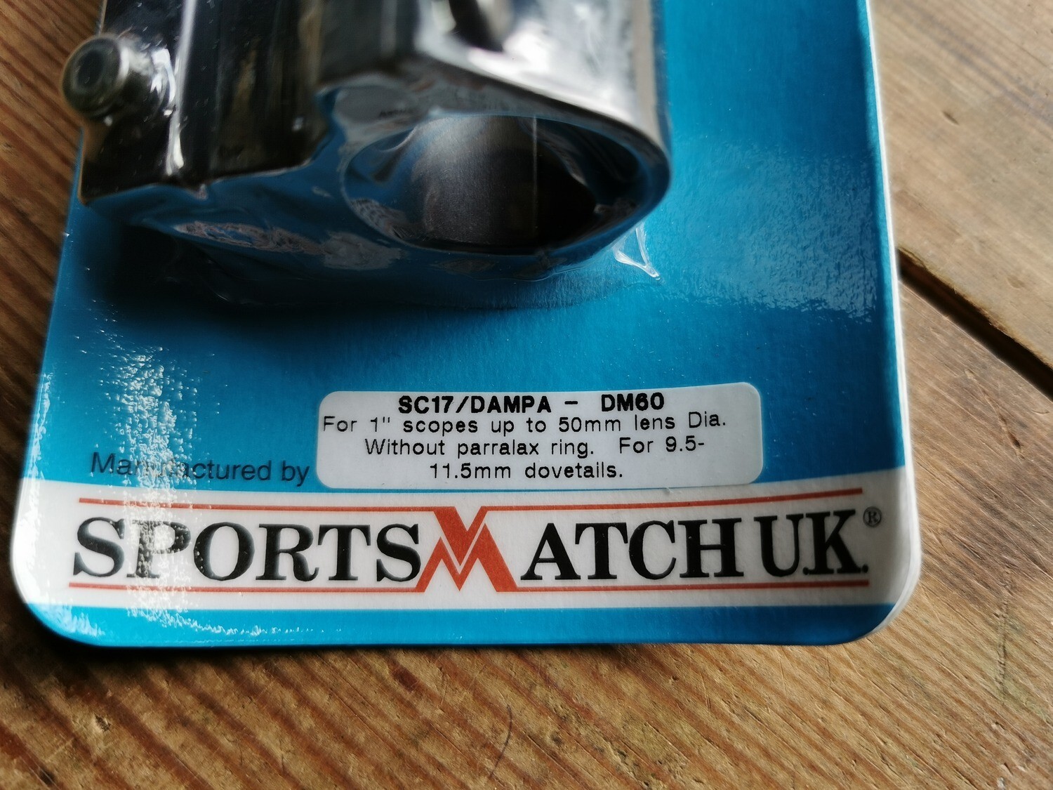 Sportsmatch DM60 Dampa Damper 1" Tube 50mm Air Rifle Scope Mount for